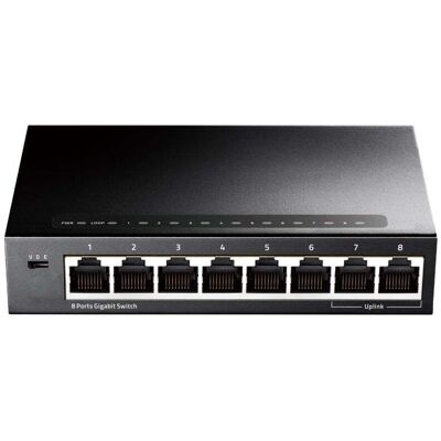 Cudy GS108 Gigabit Netwerkswitch - Zwart Cudy GS108 Gigabit Netwerkswitch - Zwart