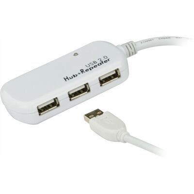 ATEN 12 m 4 poorten USB 2.0 verlengkabel (Daisy-chaining tot UE2120H ATEN 12 m 4 poorten USB 2.0 verlengkabel (Daisy-chaining tot UE2120H