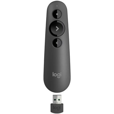Logitech R500 Draadloze presenter Bluetooth/RF Grafiet 910-005843 Logitech R500 Draadloze presenter Bluetooth/RF Grafiet 910-005843