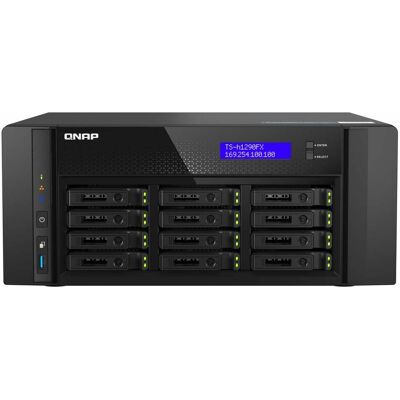 QNAP TS-h1290FX NAS Tower Ethernet LAN Zwart TS-h1290FX-7302P-128G QNAP TS-h1290FX NAS Tower Ethernet LAN Zwart TS-h1290FX-7302P-128G