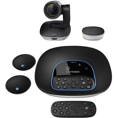 Logitech 960-001057 1080p Videoconferentiecamera 960-001057+989-000171 Logitech 960-001057 1080p Videoconferentiecamera 960-001057+989-000171