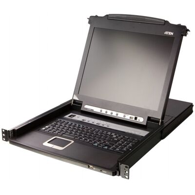ATEN CL5708N-ATA-AG rack console 48,3 cm (19") Zwart 1U CL5708N-ATA-AG ATEN CL5708N-ATA-AG rack console 48,3 cm (19") Zwart 1U CL5708N-ATA-AG
