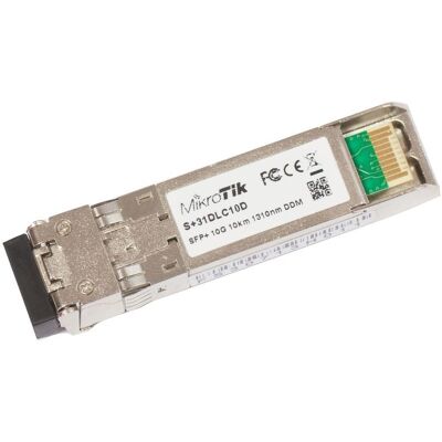 Mikrotik S+31DLC10D netwerk transceiver module Vezel-optiek S+31DLC10D Mikrotik S+31DLC10D netwerk transceiver module Vezel-optiek S+31DLC10D