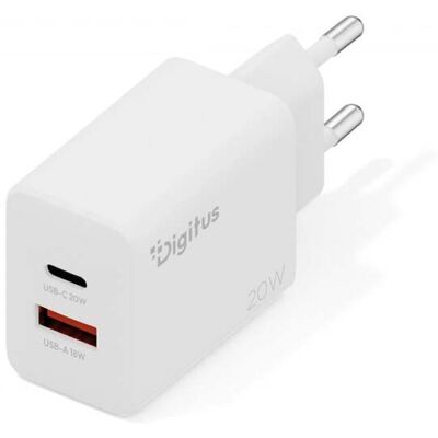 Digitus - DA-10300 - USB-C 20W - 1x USB-A - USB-oplader Digitus - DA-10300 - USB-C 20W - 1x USB-A - USB-oplader