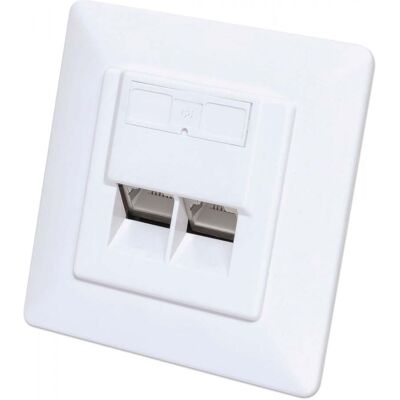 Intellinet 771900 wandcontactdoos 2 x RJ-45 Wit 771900 Intellinet 771900 wandcontactdoos 2 x RJ-45 Wit 771900