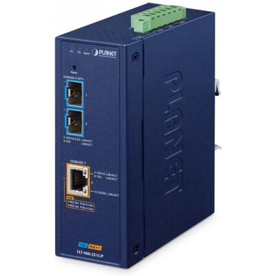 PLANET IP40 Industrial 2-Port netwerk media converter IXT-900-2X1UP PLANET IP40 Industrial 2-Port netwerk media converter IXT-900-2X1UP