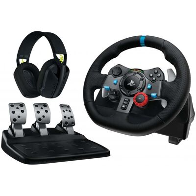 Logitech 991-000539 G29 Driving Force + G435 Gaming Bundel 991-000539 Logitech 991-000539 G29 Driving Force + G435 Gaming Bundel 991-000539