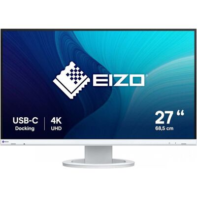 EIZO EV2740S-WT Monitor 27" 3840x2160 IPS Wit USB-C, DP EV2740S-WT EIZO EV2740S-WT Monitor 27" 3840x2160 IPS Wit USB-C, DP EV2740S-WT