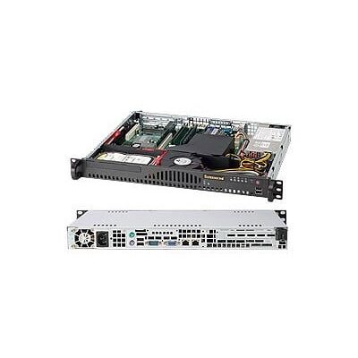 Supermicro SC512-203B Rack Zwart 200 W CSE-512-203B Supermicro SC512-203B Rack Zwart 200 W CSE-512-203B