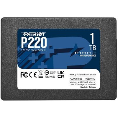 Patriot Memory P220 1TB 2.5" Serial ATA III P220S1TB25 Patriot Memory P220 1TB 2.5" Serial ATA III P220S1TB25