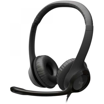 Logitech H390 USB Headset Bedraad Hoofdband 981-000406 Logitech H390 USB Headset Bedraad Hoofdband 981-000406