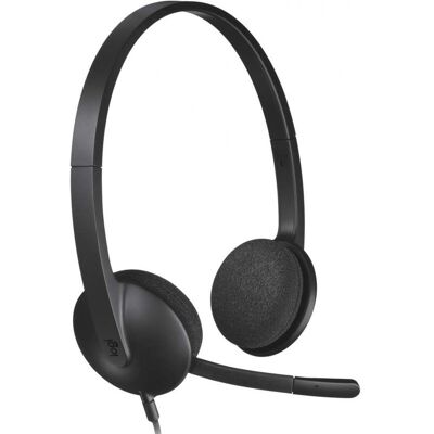 Logitech 981-000507 H340 Bedrade USB Headset Zwart 981-000507 Logitech 981-000507 H340 Bedrade USB Headset Zwart 981-000507