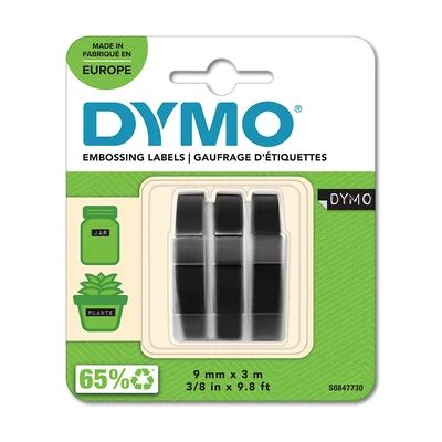 DYMO Embossertape 9mm x 3m zwart, 3 S0847730 Replace: N/A DYMO Embossertape 9mm x 3m zwart, 3 S0847730 Replace: N/A