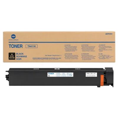 Konica Minolta TN-411 K Toner Zwart A070151 Replace: N/A Konica Minolta TN-411 K Toner Zwart A070151 Replace: N/A