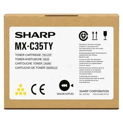 Sharp MX-C36T Toner Geel MXC36TY Replace: N/A Sharp MX-C36T Toner Geel MXC36TY Replace: N/A