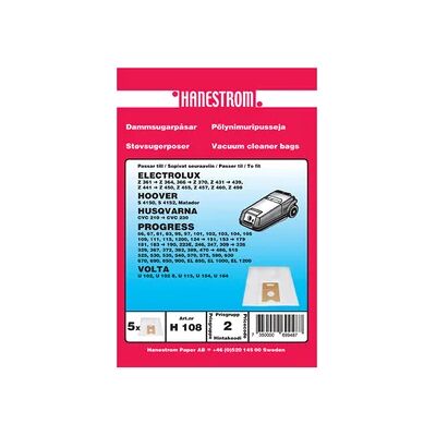 Haneström Stofzuigerzak - Synthetische vezel - Verpakking van 5 - Compatibel met MATADOR S4150 - S4152 Haneström Stofzuigerzak - Synthetische vezel - Verpakking van 5 - Compatibel met MATADOR S4150 - S4152