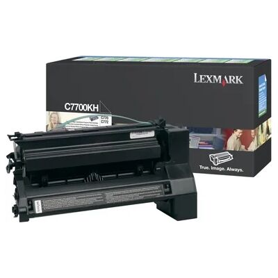 Lexmark Tonercartridge zwart 10.000 pagina's return, hoge capaciteit C7700KH Replace: N/A Lexmark Tonercartridge zwart 10.000 pagina's return, hoge capaciteit C7700KH Replace: N/A