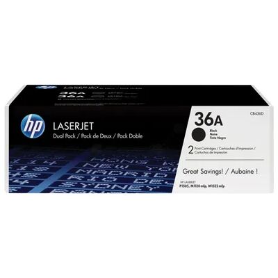 HP 36A Toner Zwart CB436AD Replace: N/A HP 36A Toner Zwart CB436AD Replace: N/A