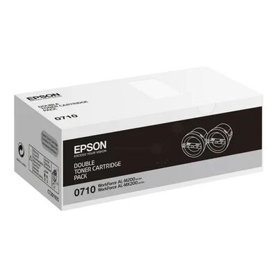 Epson Toner zwart 2 x 2.500 pagina's S050710 Replace: N/A Epson Toner zwart 2 x 2.500 pagina's S050710 Replace: N/A