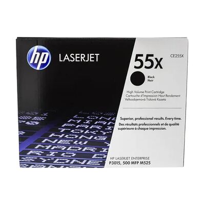 HP 55X Toner Zwart CE255X Replace: N/A HP 55X Toner Zwart CE255X Replace: N/A