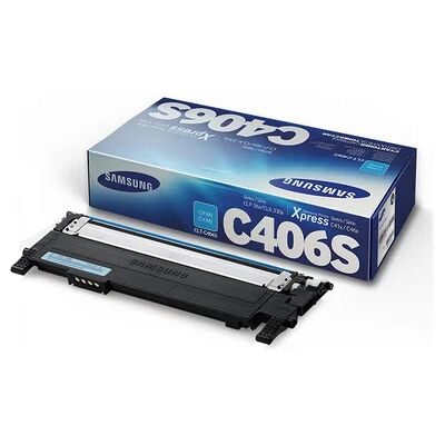 Samsung Tonercartridge cyaan, 1.000 pagina's CLT-C406S Replace: N/A Samsung Tonercartridge cyaan, 1.000 pagina's CLT-C406S Replace: N/A