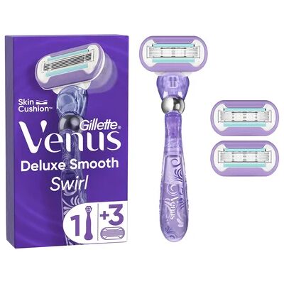 Gillette Venus Deluxe Smooth Swirl Scheermesjes 3-pak 7702018469802 Replace: N/A Gillette Venus Deluxe Smooth Swirl Scheermesjes 3-pak 7702018469802 Replace: N/A