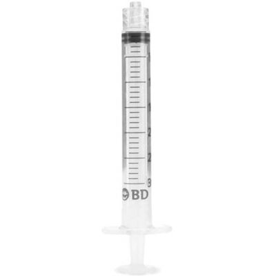 BD Plastipak Spuiten Luer Lock 3ML (200 stuks) BD Plastipak Spuiten Luer Lock 3ML (200 stuks)