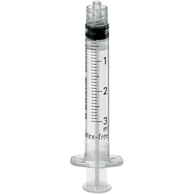 B.Braun Omnifix Solo Spuit - 3ml, Luer Lock, Latexvrij - Spuit B.Braun Omnifix Solo Spuit - 3ml, Luer Lock, Latexvrij - Spuit