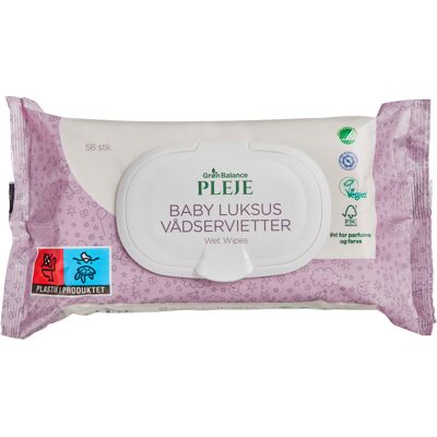 Green Balance Grøn Balance Dikke Parfumvrije Babydoekjes - 56 stuks Green Balance Grøn Balance Dikke Parfumvrije Babydoekjes - 56 stuks
