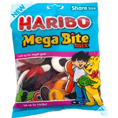 Haribo Mega Bite Mix - 375 g Haribo Mega Bite Mix - 375 g