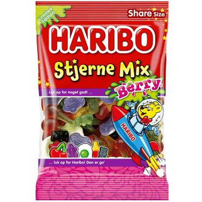 Haribo Stjerne Mix Berry - 375 g Haribo Stjerne Mix Berry - 375 g