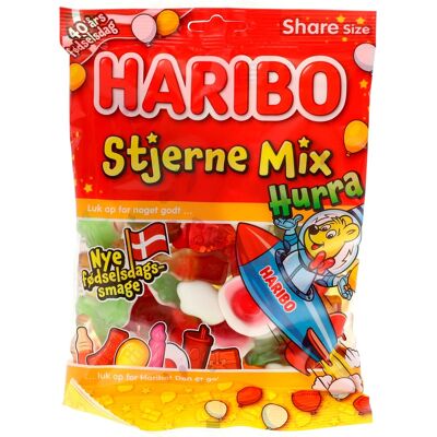 Haribo Stjerne Mix Hurra - 375 g Haribo Stjerne Mix Hurra - 375 g