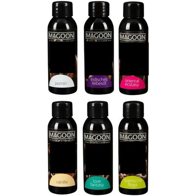 Magoon Massageolie Set - 6 Stuks 50ml Erotische Olie Magoon Massageolie Set - 6 Stuks 50ml Erotische Olie