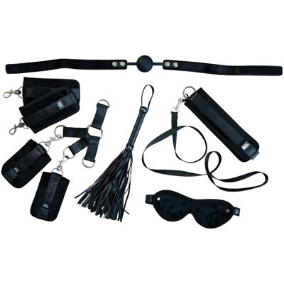 Mitac Sei Mio - bondage set - 6-delig - zwart Mitac Sei Mio - bondage set - 6-delig - zwart