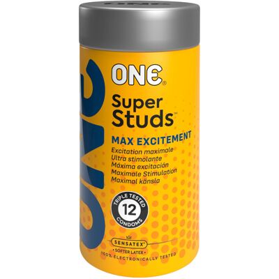 ONE Super Studs 12 stuks Condooms - Condoom ONE Super Studs 12 stuks Condooms - Condoom
