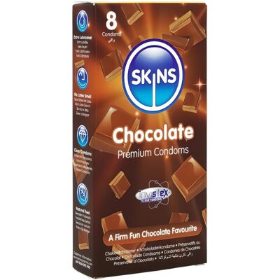 Skins - condooms met chocoladesmaak - 8 stuks Skins - condooms met chocoladesmaak - 8 stuks