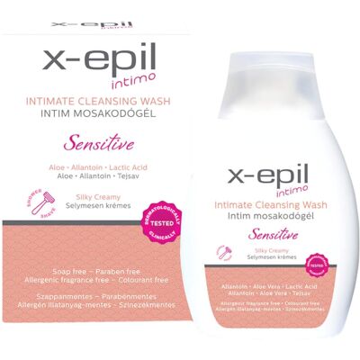 X-Epil Intimo Sensitive - intieme wasgel - gevoelige huid - 250ml X-Epil Intimo Sensitive - intieme wasgel - gevoelige huid - 250ml