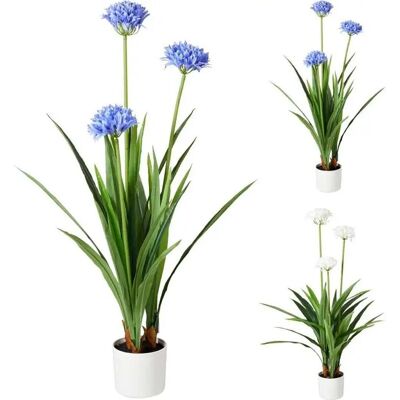 Overige Merken Kunstplant Agapanthus 70x120 cm Blauw/Wit Overige Merken Kunstplant Agapanthus 70x120 cm Blauw/Wit