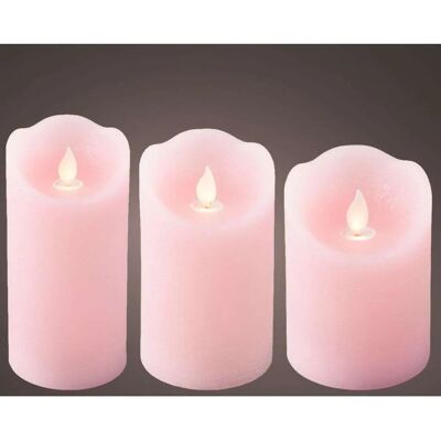Overige Merken LED Waving Kaarsen 3 Stuks Roze Overige Merken LED Waving Kaarsen 3 Stuks Roze