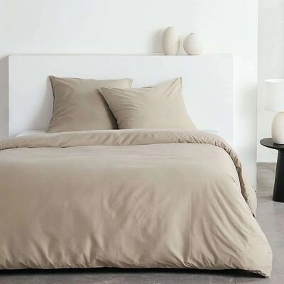 Beddenset - TODAY - Essential - 2 personen - 220 x 240 cm - Beige crêpe-effect Beddenset - TODAY - Essential - 2 personen - 220 x 240 cm - Beige crêpe-effect