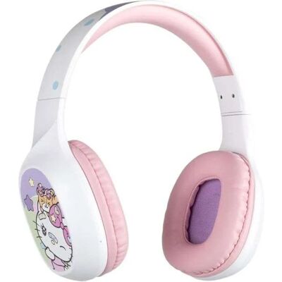 Konix Hello Kitty draadloze koptelefoon - Bluetooth 5.3 - Compatibel met pc's, smartphones en tablets - Batterijduur van 30 uur - Wit en roze Konix Hello Kitty draadloze koptelefoon - Bluetooth 5.3 - Compatibel met pc's, smartphones en tablets - Batterijduur van 30 uur - Wit en roze