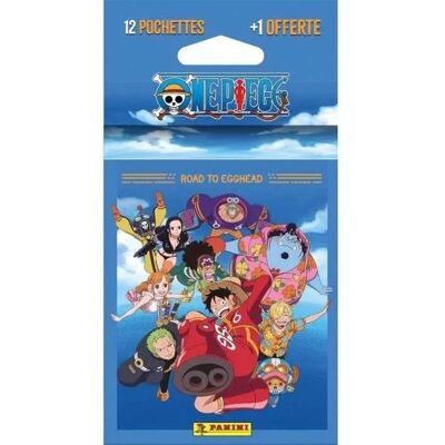 Blister - PANINI - ONE PIECE ROAD TO EGGHEAD - 12 vakken + 1 gratis - 65 kaarten Blister - PANINI - ONE PIECE ROAD TO EGGHEAD - 12 vakken + 1 gratis - 65 kaarten