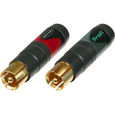 Neutrik NF2C-B/2 RCA phono pluggen (set van 2) Neutrik NF2C-B/2 RCA phono pluggen (set van 2)