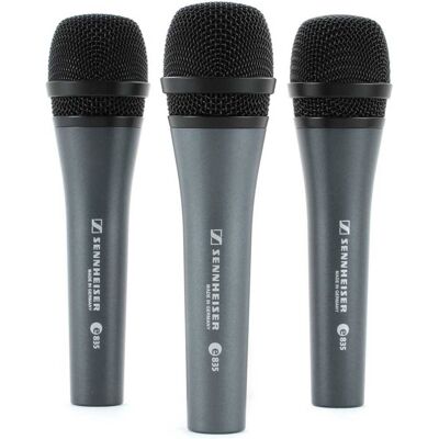 Sennheiser E835 Dynamische zangmicrofoon (3-pack) Sennheiser E835 Dynamische zangmicrofoon (3-pack)