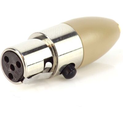 JAG Microphones Mini-XLR-connector beige voor Shure beltpacks JAG Microphones Mini-XLR-connector beige voor Shure beltpacks