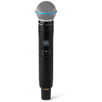 Shure SLXD2+/B58 Draadloze Beta58A microfoon Shure SLXD2+/B58 Draadloze Beta58A microfoon