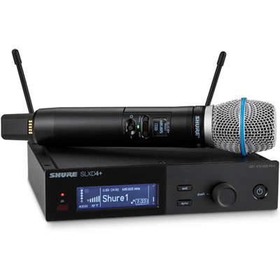 Shure SLXD24+E/B87A Draadloze Beta87A microfoon set Shure SLXD24+E/B87A Draadloze Beta87A microfoon set