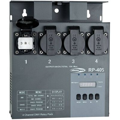 Showtec RP-405 MK2 Relay Pack switchpack Showtec RP-405 MK2 Relay Pack switchpack