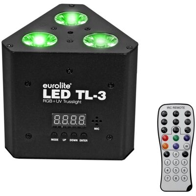 Eurolite LED TL-3 RGB+UV trusslight uplight LED-par 3x 7W Eurolite LED TL-3 RGB+UV trusslight uplight LED-par 3x 7W
