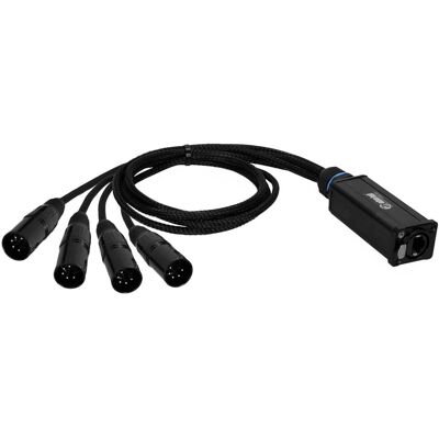 Adam Hall 4 Star Catbox XM5 audio & DMX adapter 4x 5p XLR male naar CAT6A Adam Hall 4 Star Catbox XM5 audio & DMX adapter 4x 5p XLR male naar CAT6A